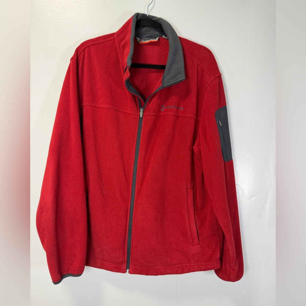 Free Country Men's Red‎ and Gray Performance Jacket